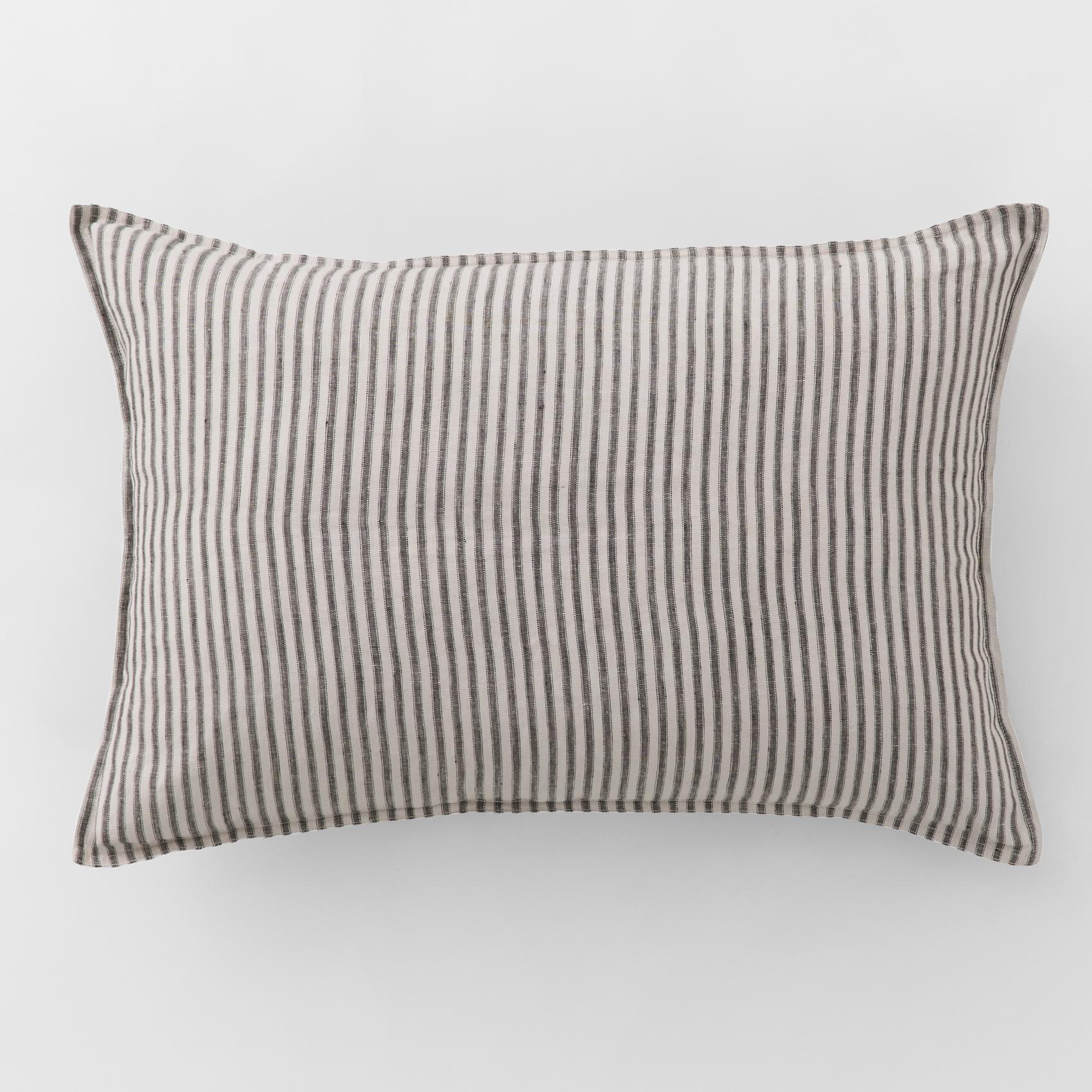 Abbotson Linen Ticking Stripe Breakfast Cushion