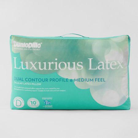 Luxurious Latex Dual Contour Profile Medium Feel Pillow