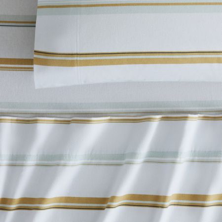 Flannelette Tri Stripe Sheet Set
