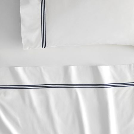 Sheridan 1200tc Palais Flat Sheet midnight
