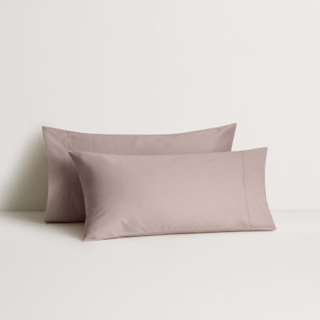 1000Tc Hotel Luxury Pillowcase Pair in Heather