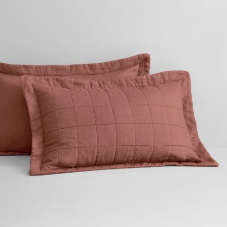 Abbotson Linen Pillow Sham in raisin