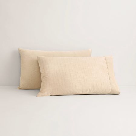 Reilly Pillowcase Pair in natural