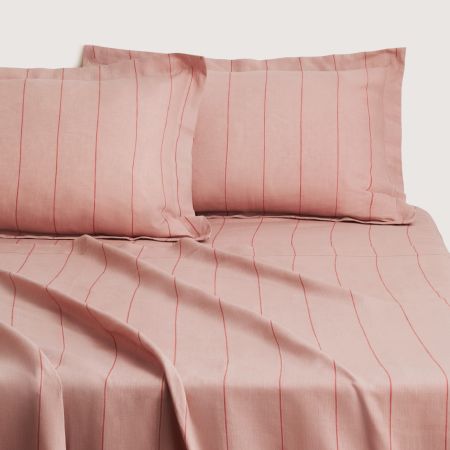 Abbotson Linen Stripe Flat Sheet
