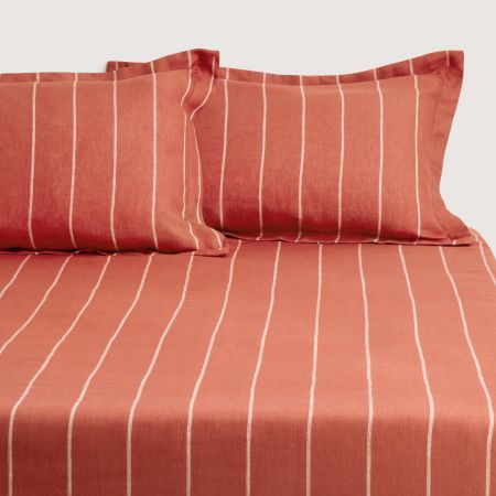Abbotson Stripe King Fitted Sheet - 40Cm in Relish