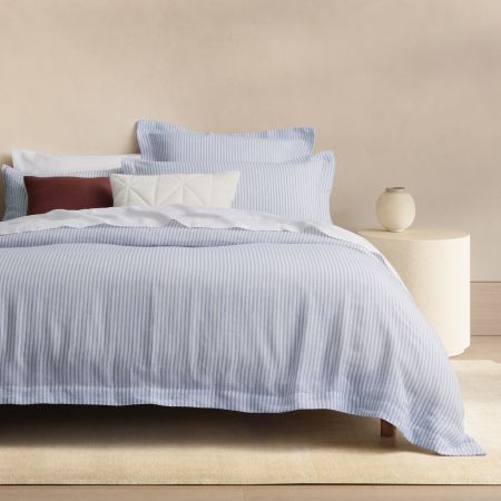 Abbotson Linen Ticking Stripe Quilt Cover