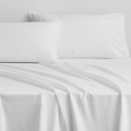 Bayley Washed Percale Flat Sheet