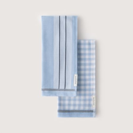 Este Tea Towel Set - Two Pack in glacier