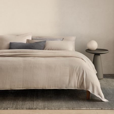 Otis Herringbone Cotton Linen Quilt Cover Set