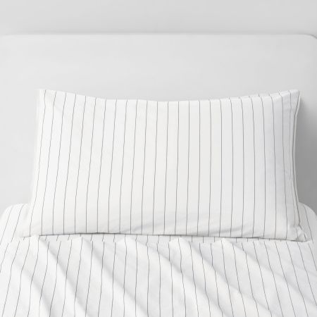 Bayley Stripe Washed Percale Sheet Set