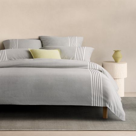 Darley Quilt Cover in monochrome