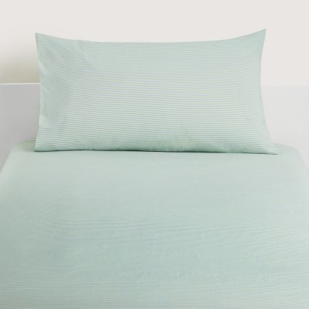 Bertie Fitted Sheet Set K in Celery