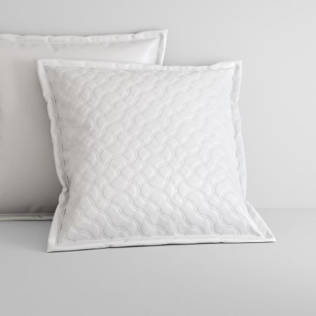Meria Tailored European Sham in snow