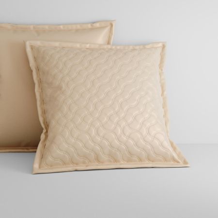 Meria Tailored European Sham in almond