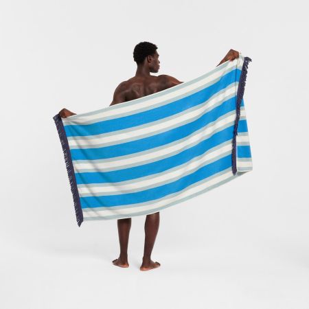 Sunray Beach Towel in azure