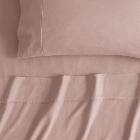 Flannelette Sheet Set in macaroon