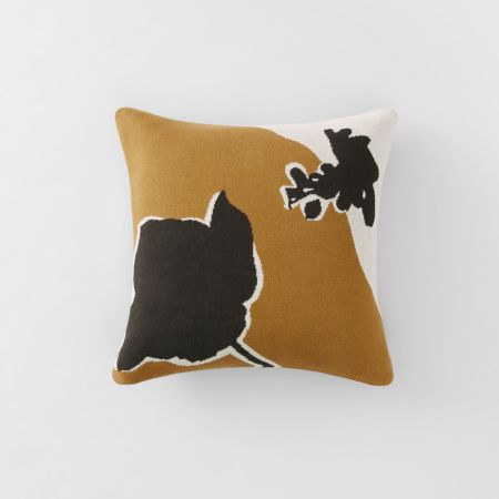 Perez Flora Cushion in cardamon