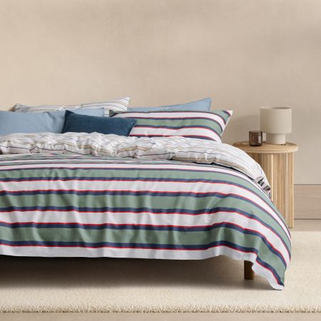 Saxby Quilt Cover Set in sage
