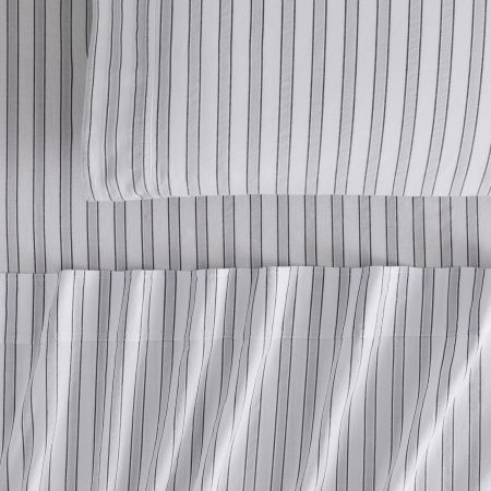 Reilly Double Stripe Sheet Set in monochrome