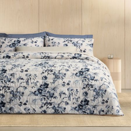 Crawford Bed Cover in bone