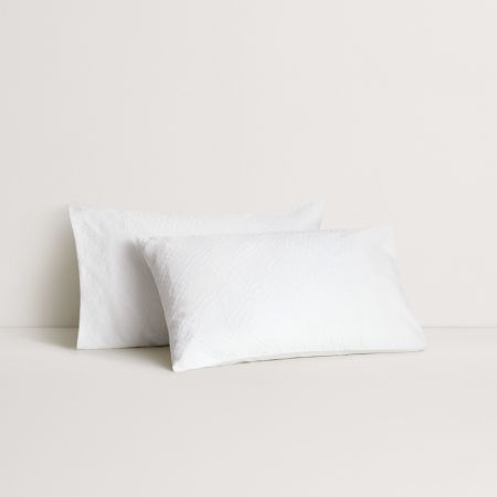 La Dune Pillowcase Pair in White