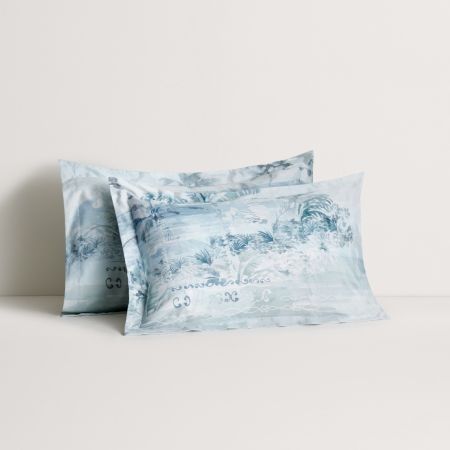 Longview Tailored Pillowcase Pair in Poolside