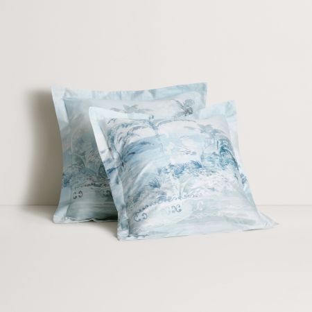 Longview Tailored European Pillowcase Pair in Poolside