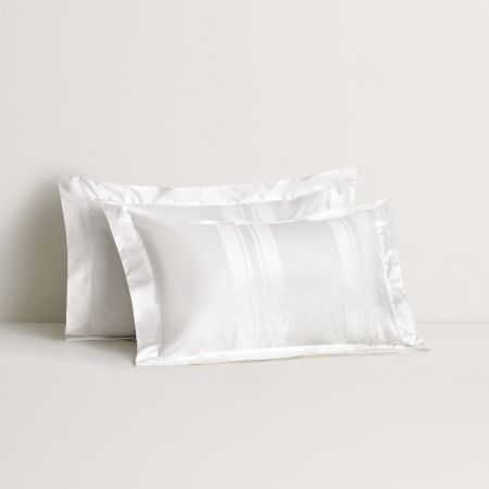 1200Tc Millennia Bold Tailored Pillowcase in Snow