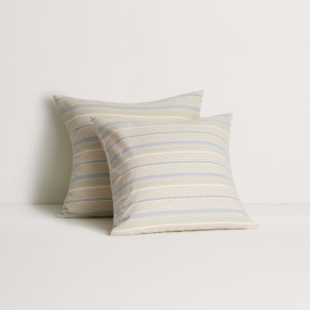 Isle Stripe European Pillowcase in Poolside