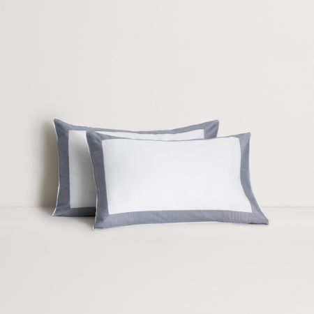 Reframed Pillowcase Pair in midnight