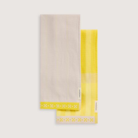 Caro Tea Towel Set - Two Pack in Sunlight