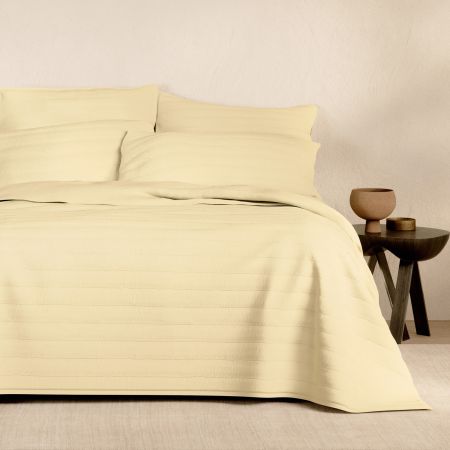 Bayley Washed Percale Bedcover in Brulee