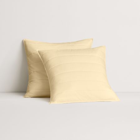 Bayley Washed Percale European Sham in Brulee
