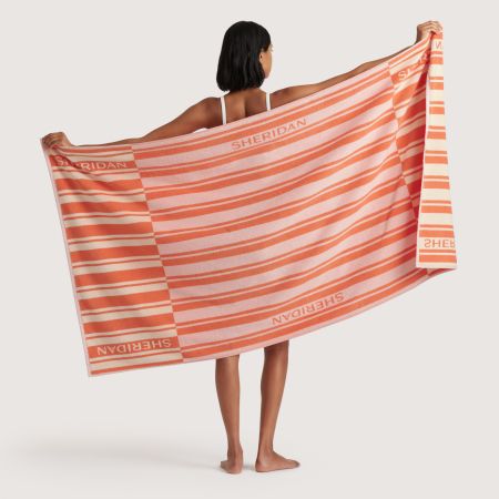 Solaya Logo Beach Towel in Nectar