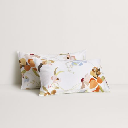 Abbotson Linen Orchid Pillowcase Pair in Multi