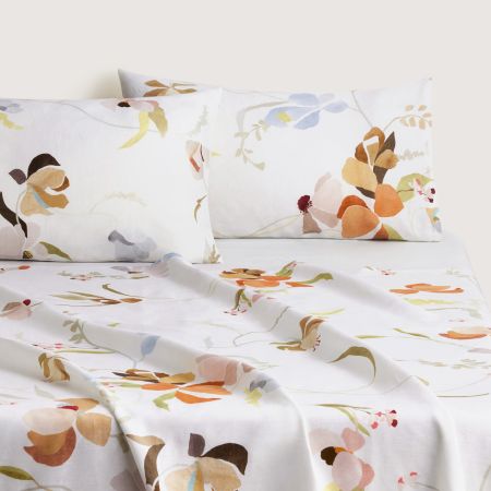 Abbotson Linen Orchid Flat Sheet in Multi