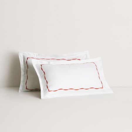 Belgrave Tailored Pillowcase Pair in Relish