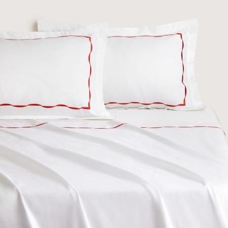 Belgrave Flat Sheet in Relish