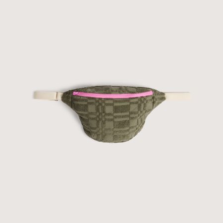 Checker Crossbody Bag in Thyme