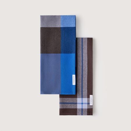 Lumo Tea Towel Set - Two Pack in liquorice