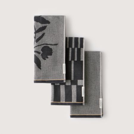 Eley Tea Towel Set - Three Pack in carbon