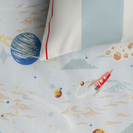 Comet Kids Quilt Cover Set in ice