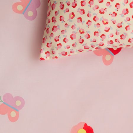 Flutter Kids Quilt Cover Set in fairy floss