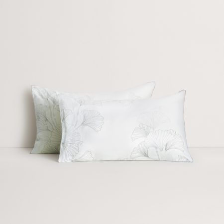 Abbotson Linen Gingko Flat Sheet in white