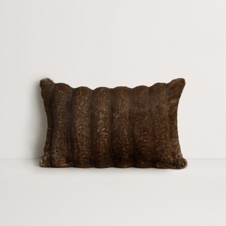 Leider Breakfast Cushion in chocolate