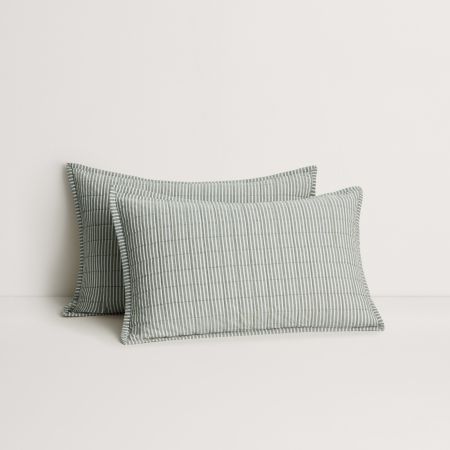 Reilly Stripe Duo Pillow Sham in jungle
