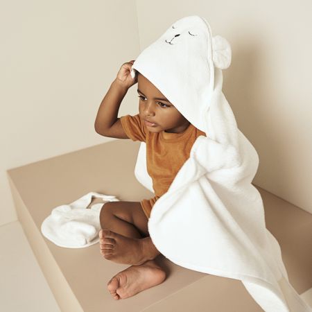 hooded shower towel