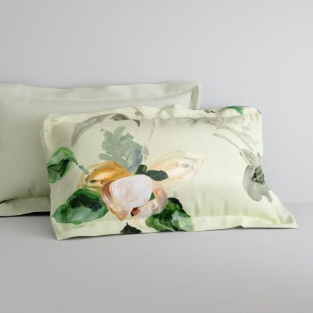 Dallery Tailored Pillowcase Pair in celery
