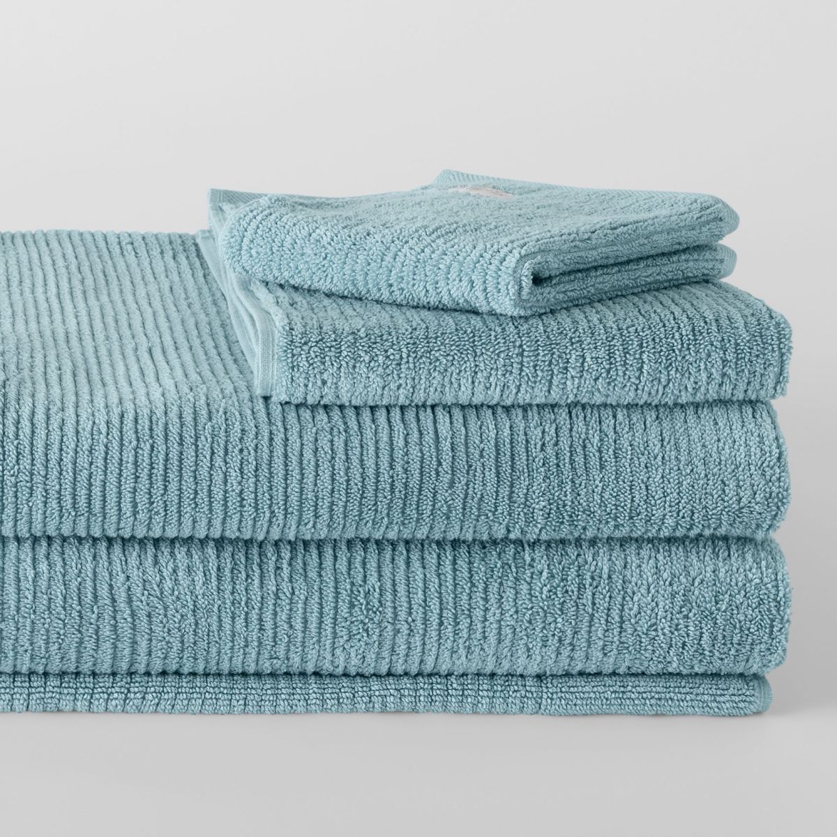 Living Textures Towel Collection Misty Teal Sheridan Australia