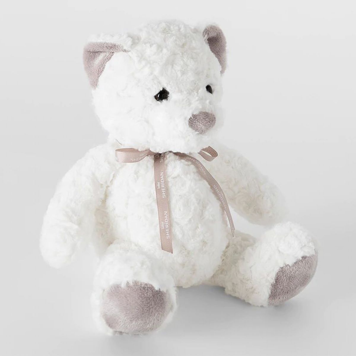 Sebastian Bear Baby Toy White Sheridan Australia